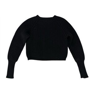 Marni Black Ribbed Crewneck Sweater